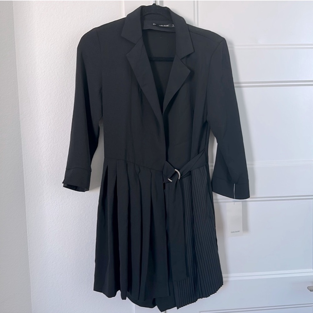 Zara Black pleated romper (S)